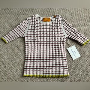 Guest in Residence Stripe Rib Tee